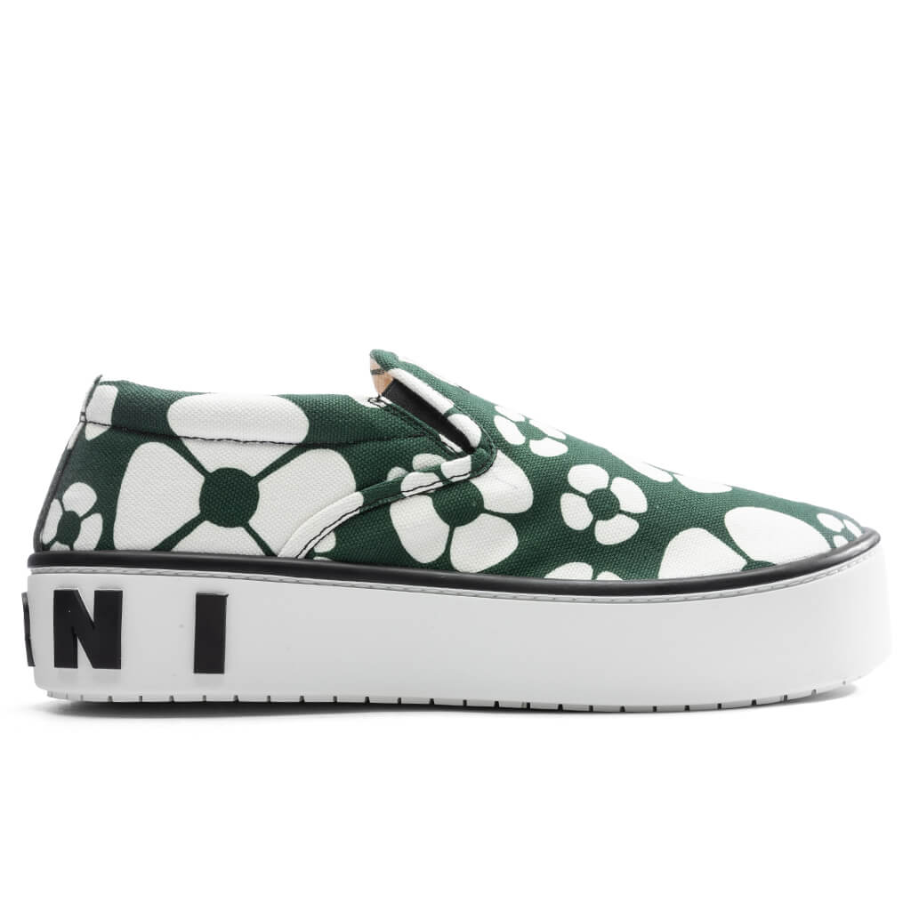 Marni x Carhartt WIP Slip-On Sneakers - Dark/Green, , large image number null