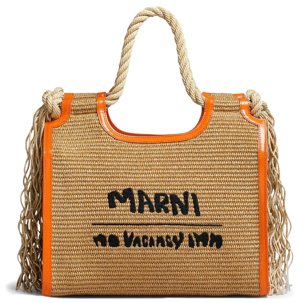 Marni x No Vacancy Inn Marcel Tote Bag - Rawsienna/Carrot