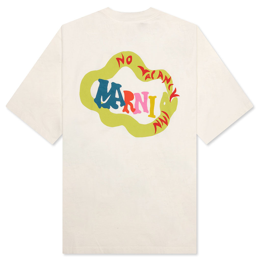 Marni x No Vacancy Inn Snake Logo T-Shirt - Limestone