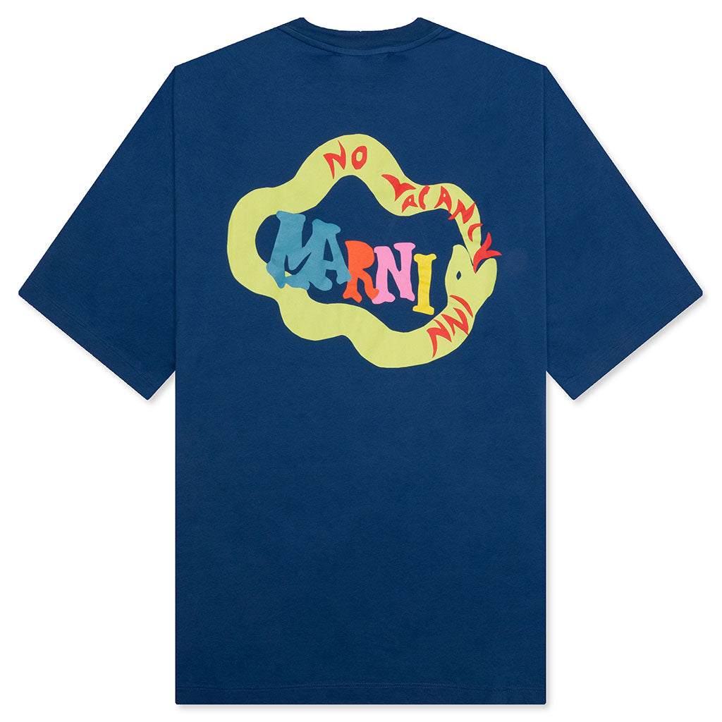 Marni x No Vacancy Inn Snake Logo T-Shirt - Royal