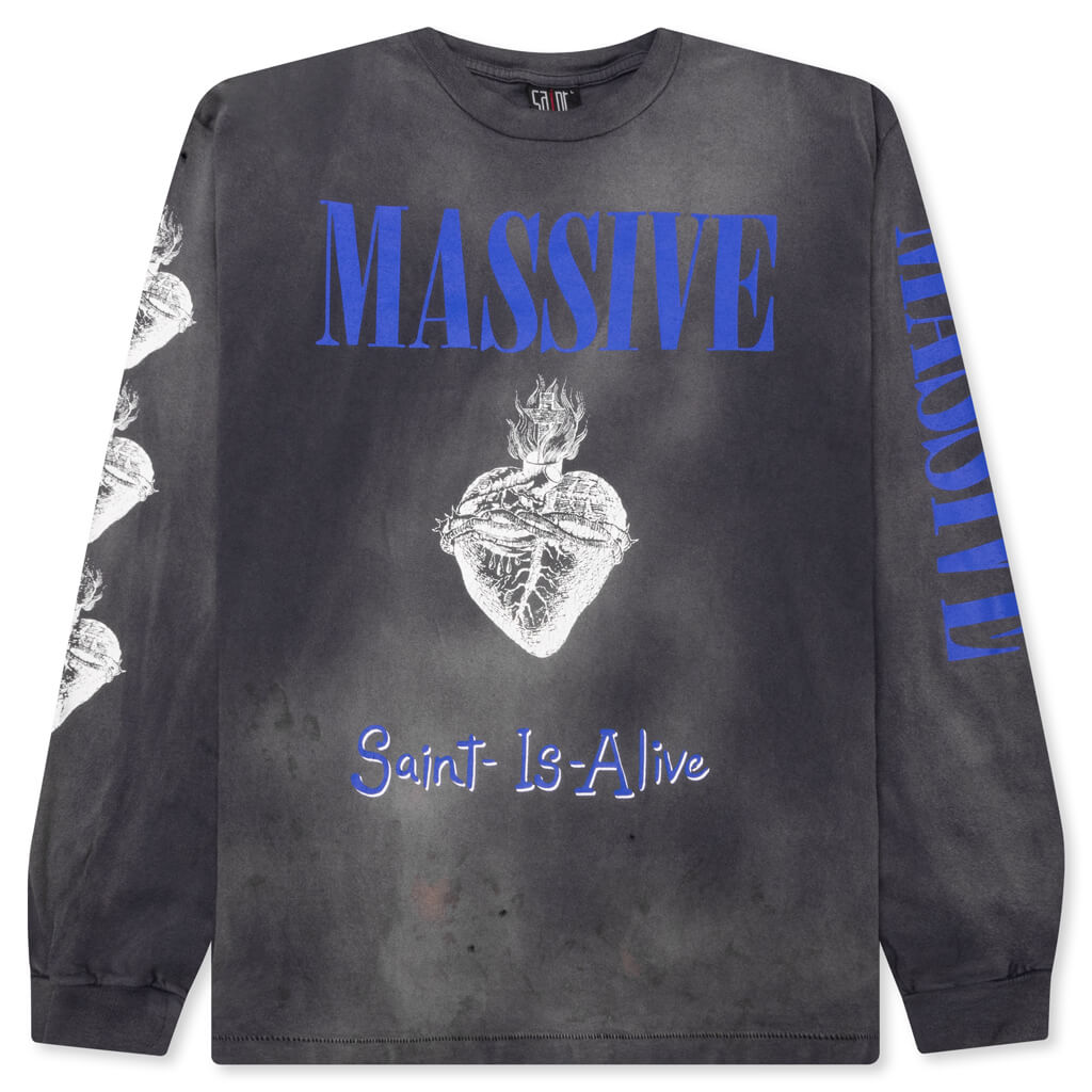 Massive L/S Tee - Black, , large image number null