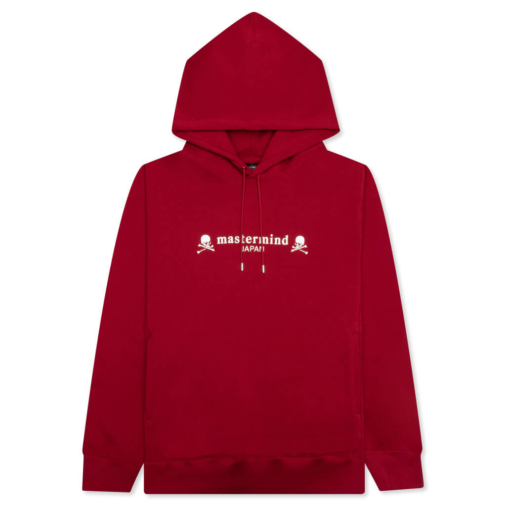 Logo and Skull Hoodie - Red, , large image number null