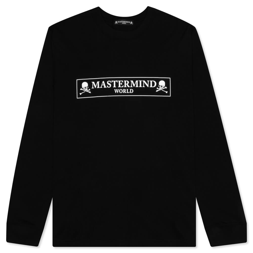 Boxed Logo L/S T-Shirt - Black