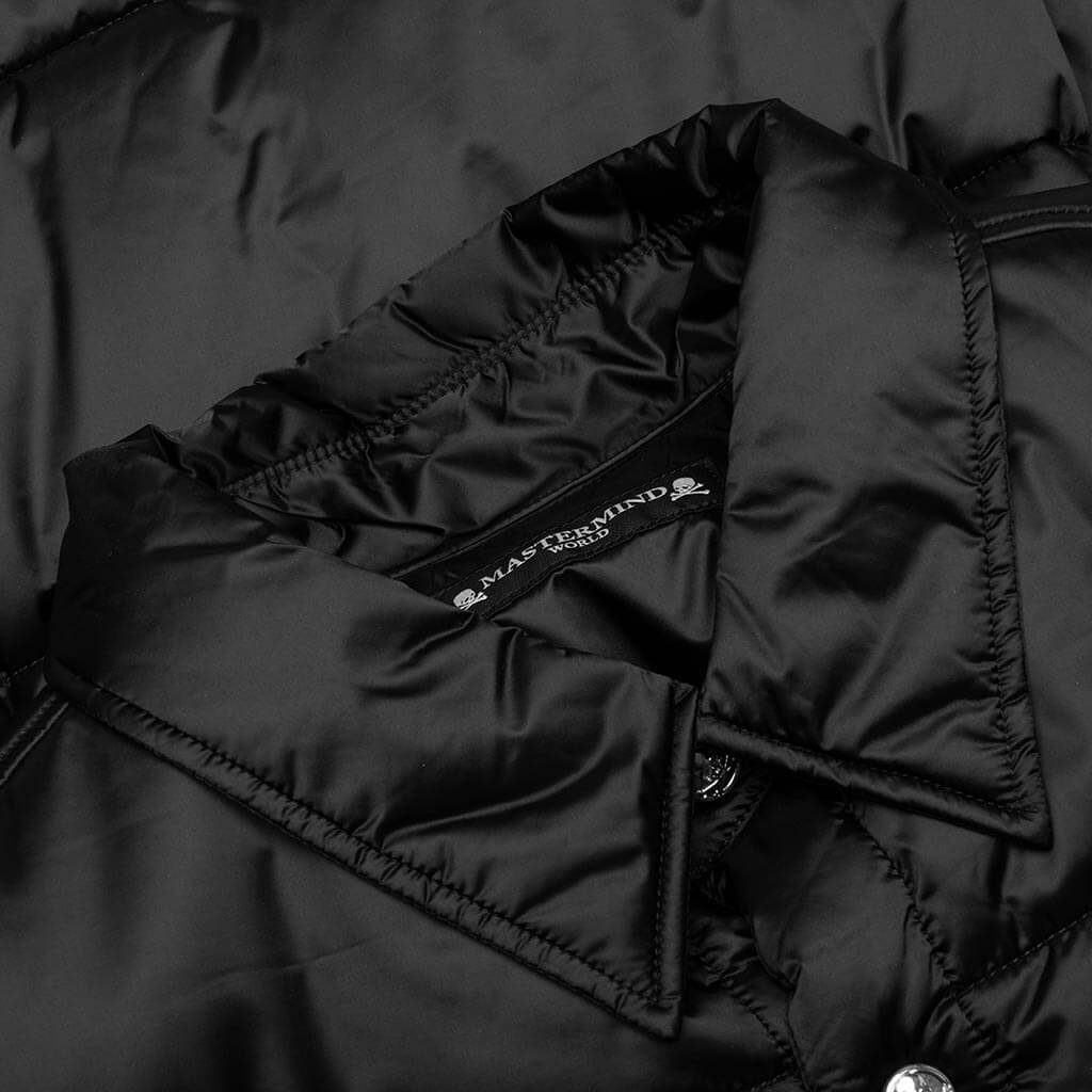 Padded Shirt Jacket - Black, , large image number null