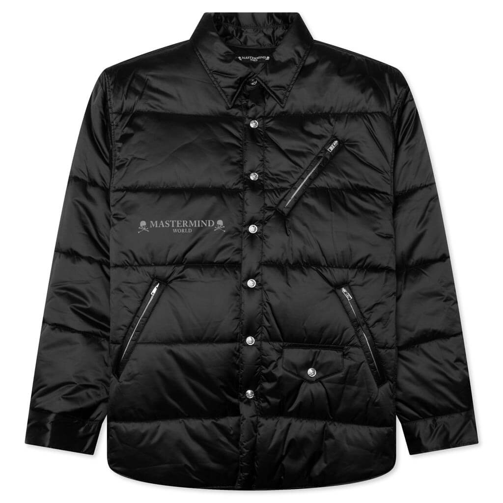 Padded Shirt Jacket - Black, , large image number null