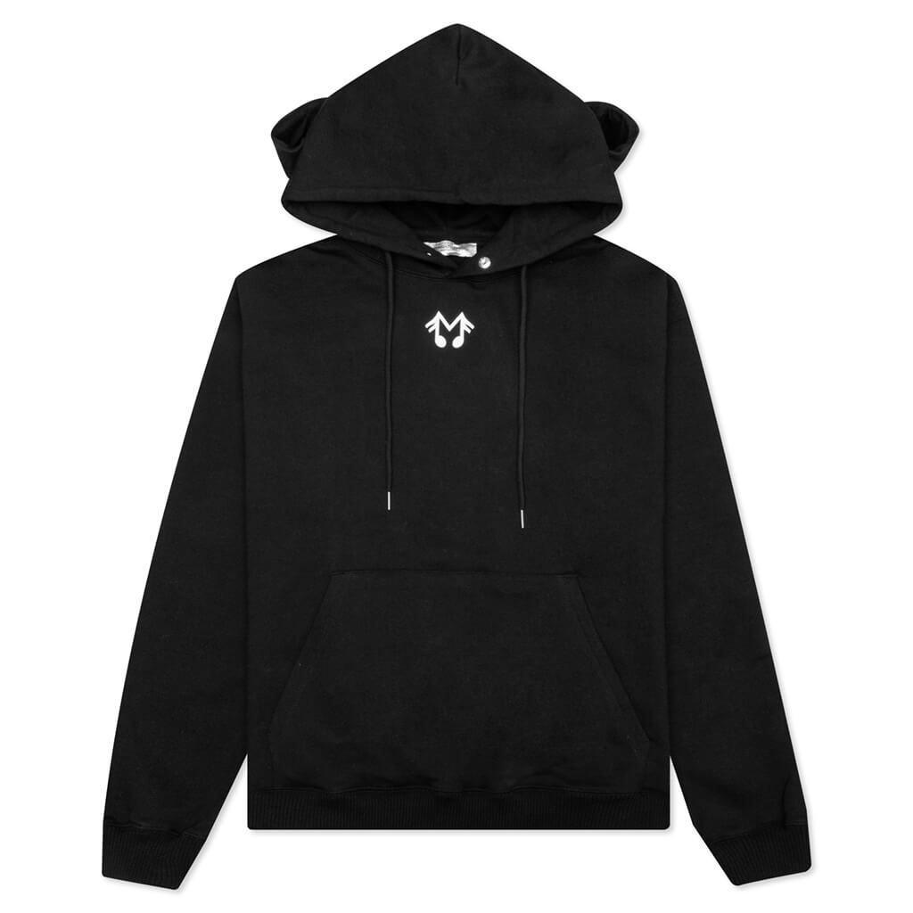 M-Logo Micro Hooded Sweatshirt - Black