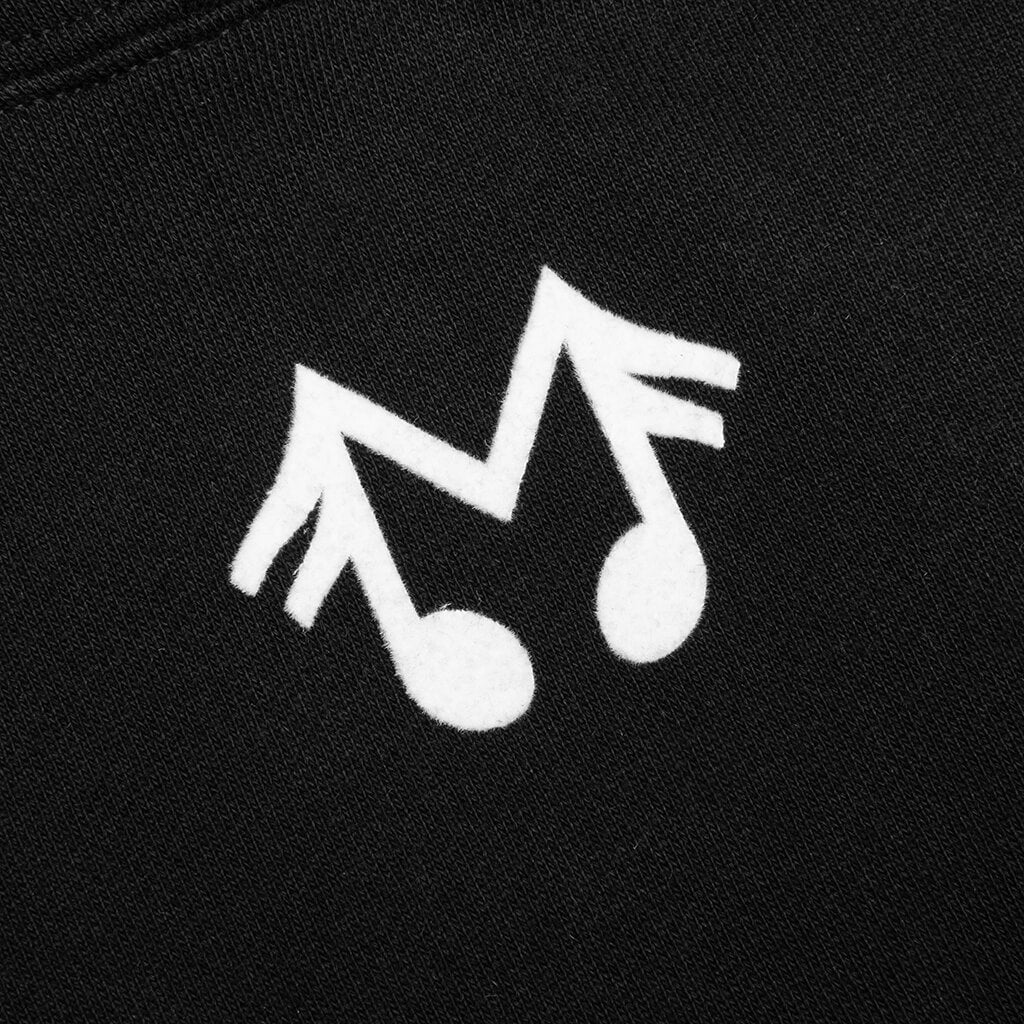 M-Logo Micro Hooded Sweatshirt - Black, , large image number null