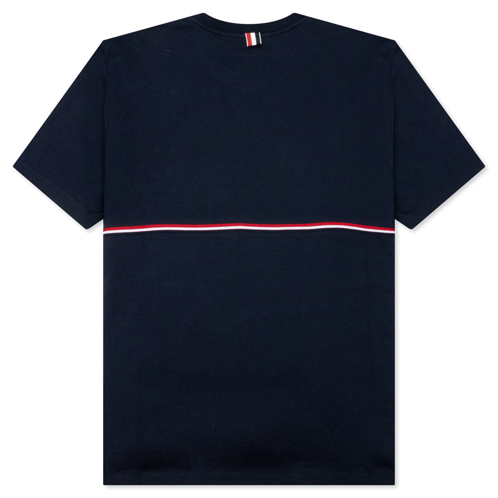 Midweight Jersey Stripe S/S Tee - Navy