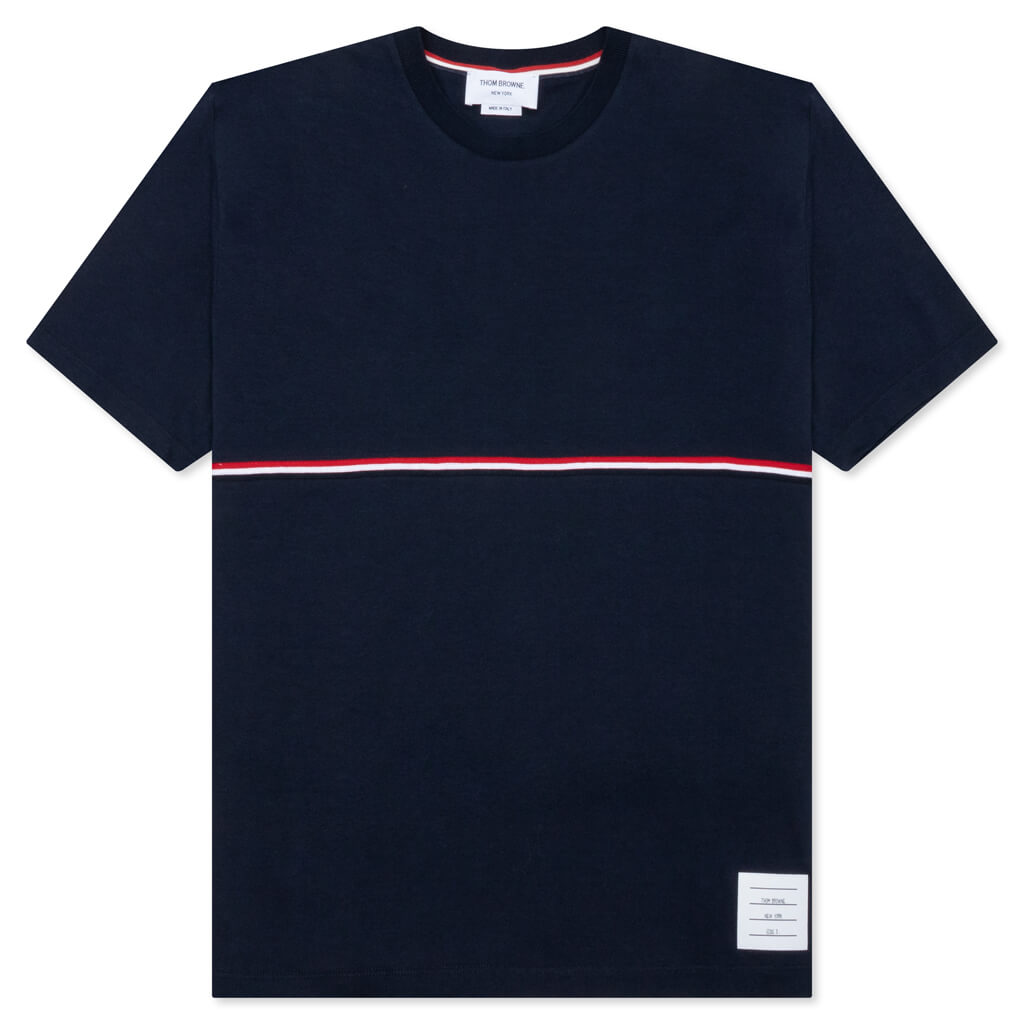 Midweight Jersey Stripe S/S Tee - Navy