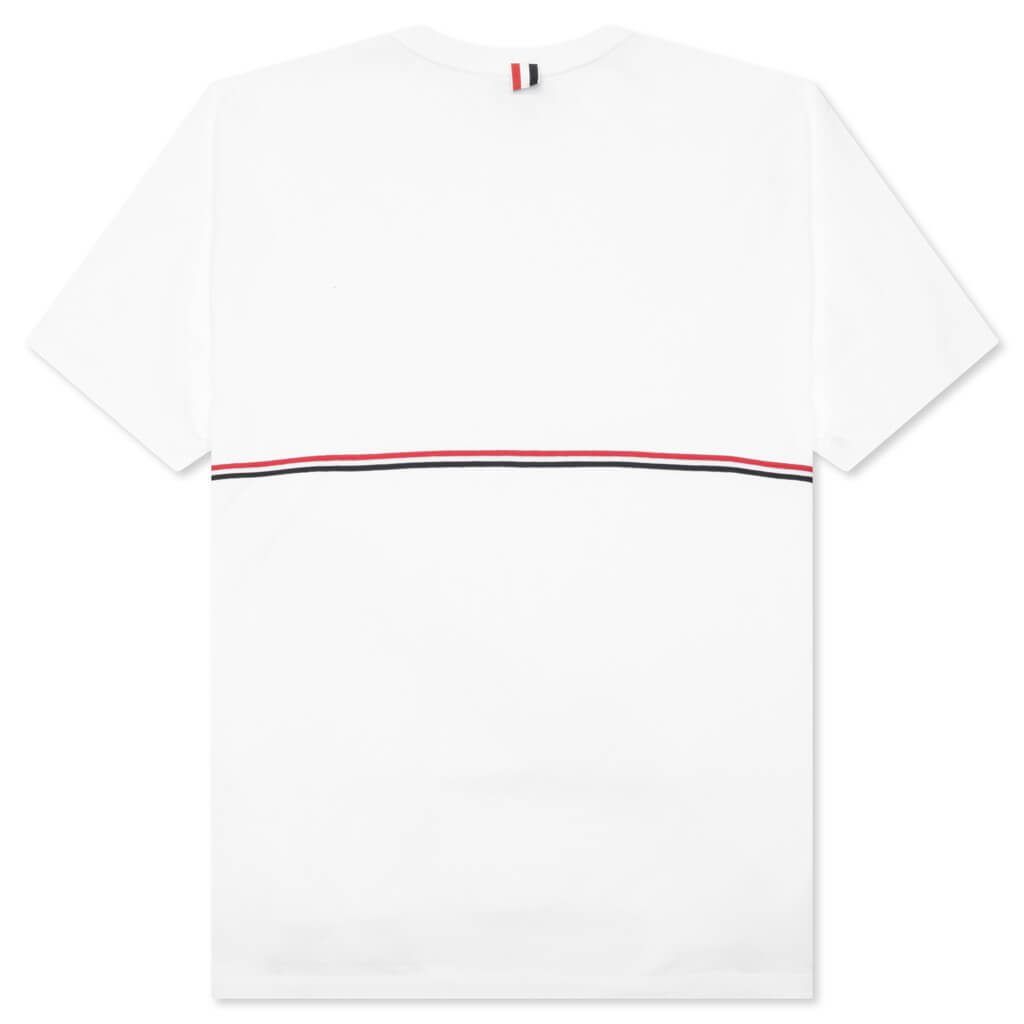 Midweight Jersey Stripe S/S Tee - White