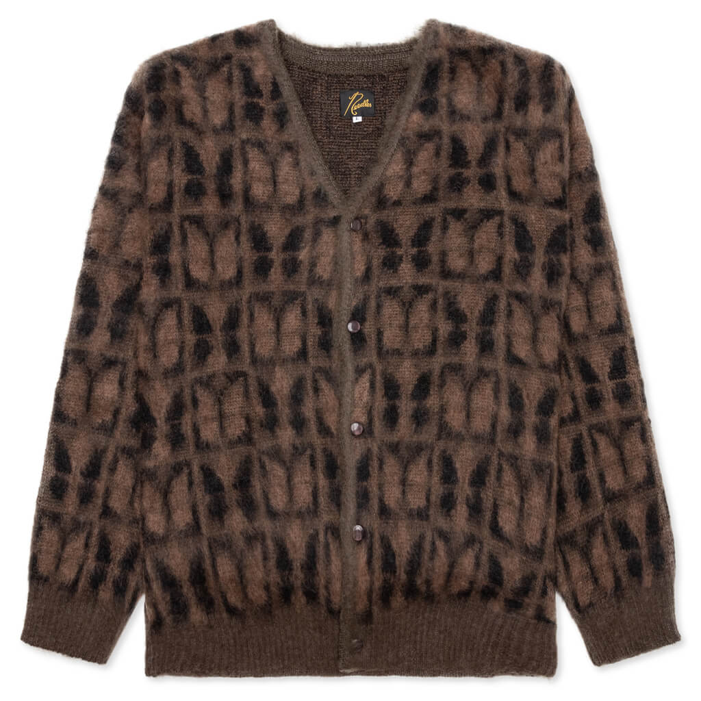 Mohair Cardigan Papillon - Olive, , large image number null