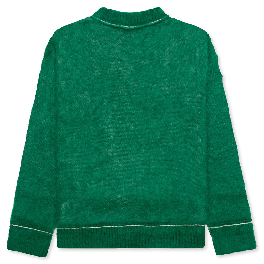 Mohair Knit Pullover - Green