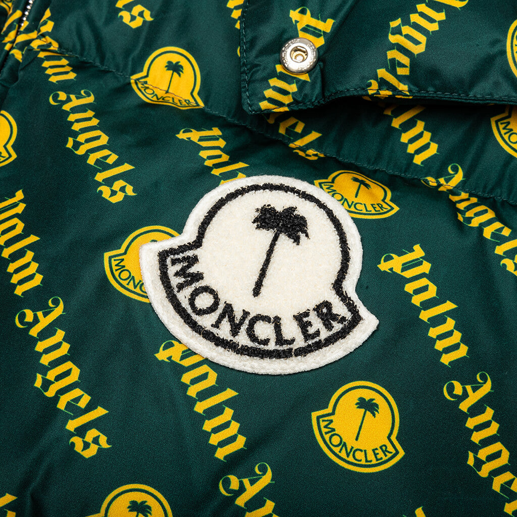 Moncler Genius x Palm Angels Thompson Short Down Jacket - Dark Green, , large image number null