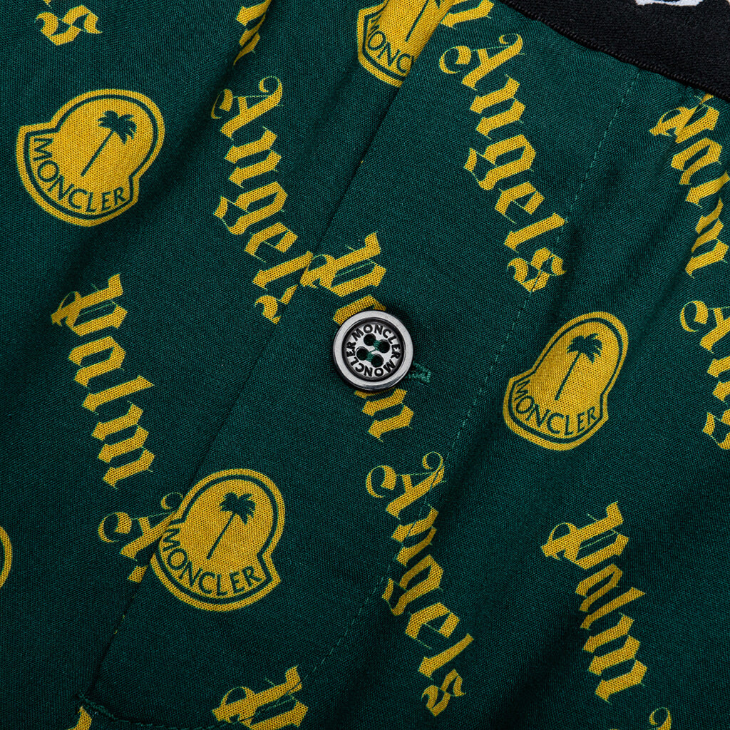 Moncler Genius x Palm Angels Logo Print Trousers - Dark Green, , large image number null