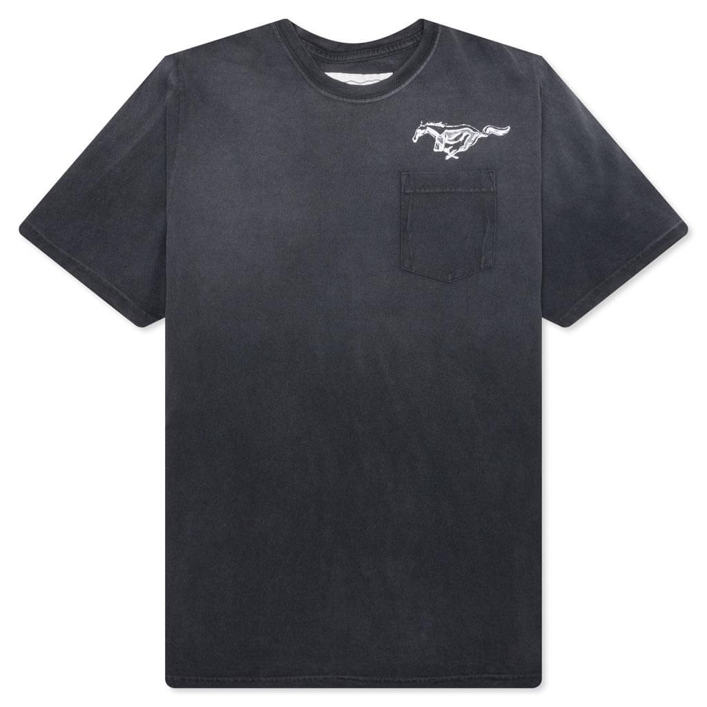 Mustang Cross Tee - Washed Black, , large image number null