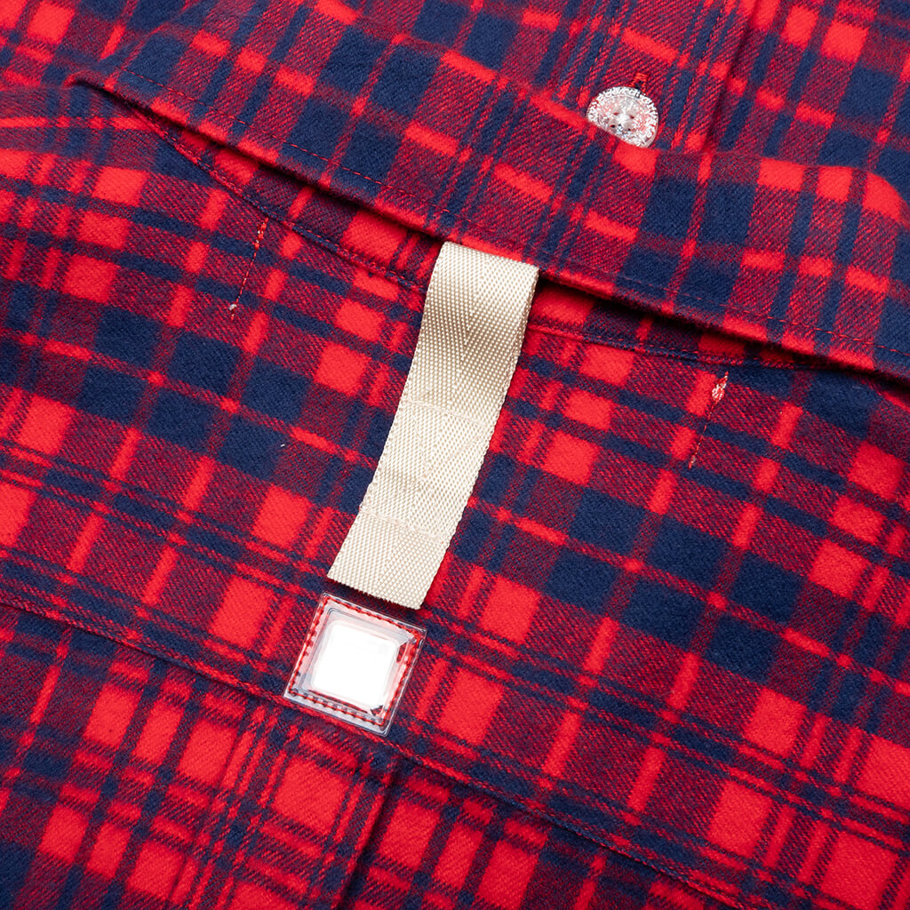 NARC Flannel Shirt - Red Plaid, , large image number null