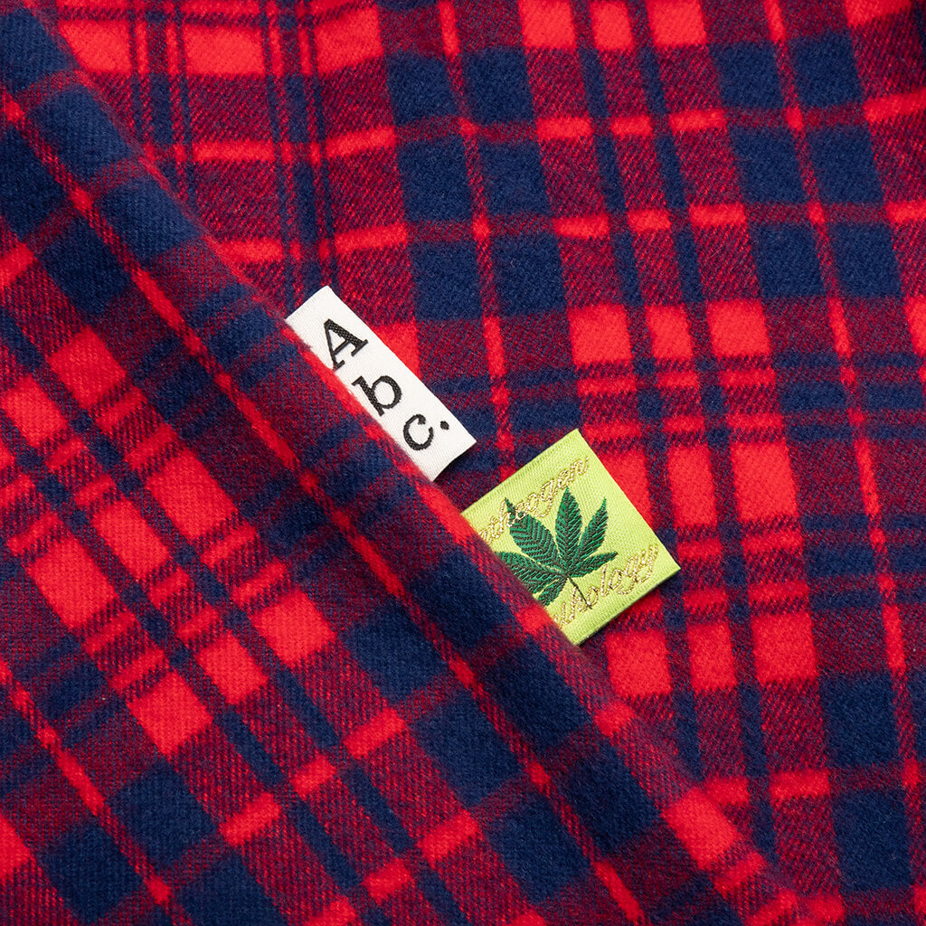 NARC Flannel Shirt - Red Plaid, , large image number null