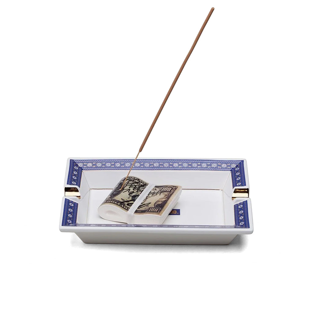 Square Incense Tray - Navy