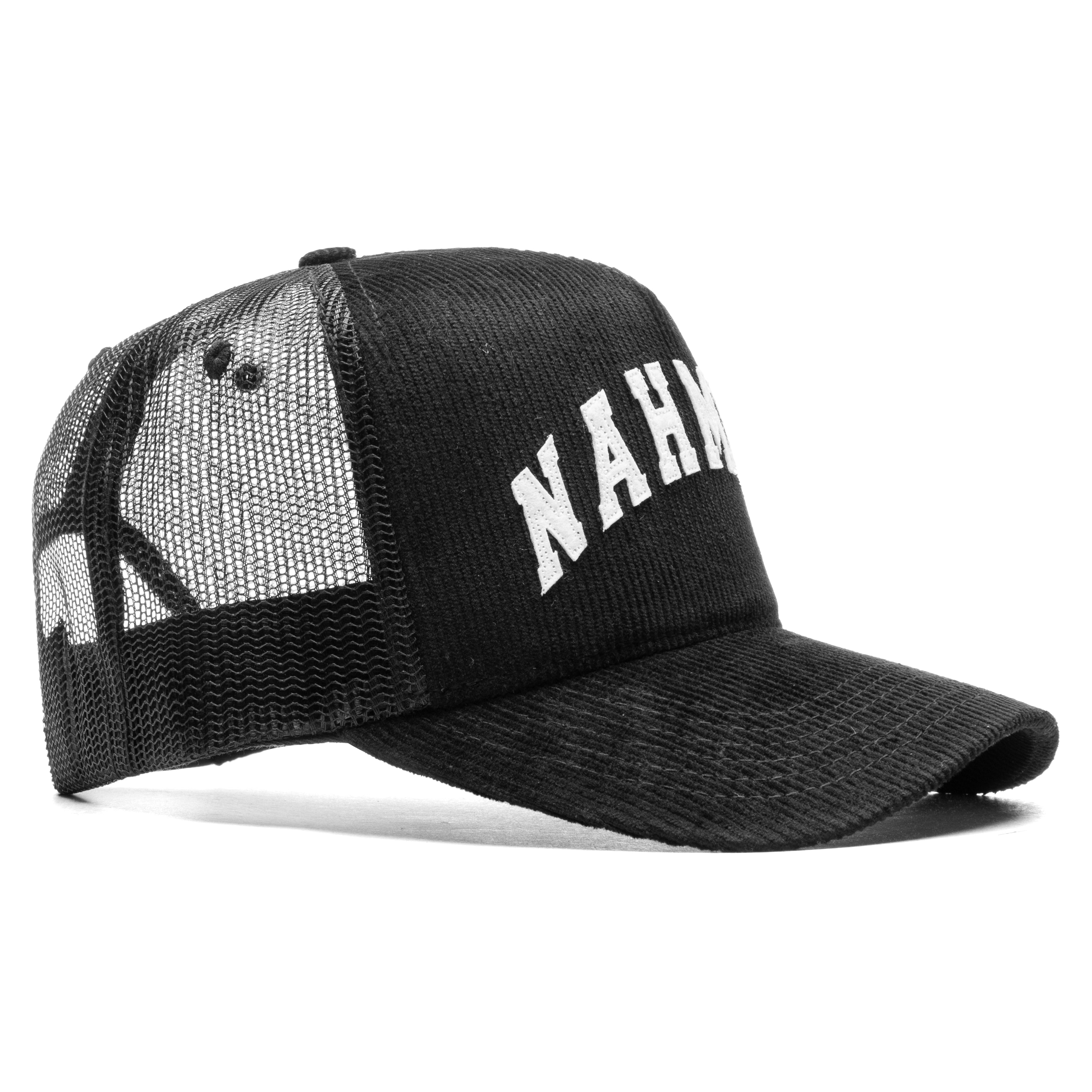 Nahmias Varsity Corduroy Trucker Hat - Black, , large image number null