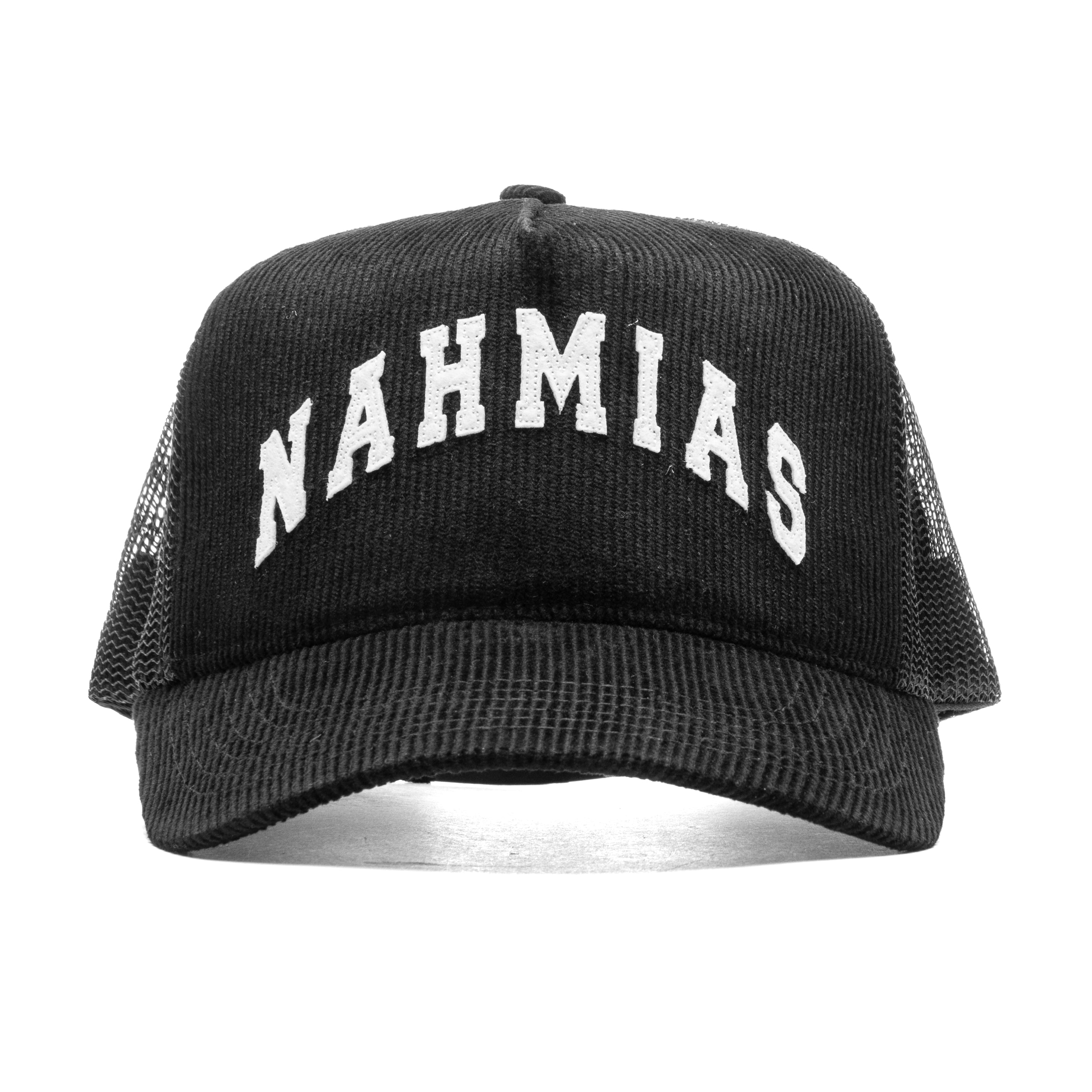 Nahmias Varsity Corduroy Trucker Hat - Black