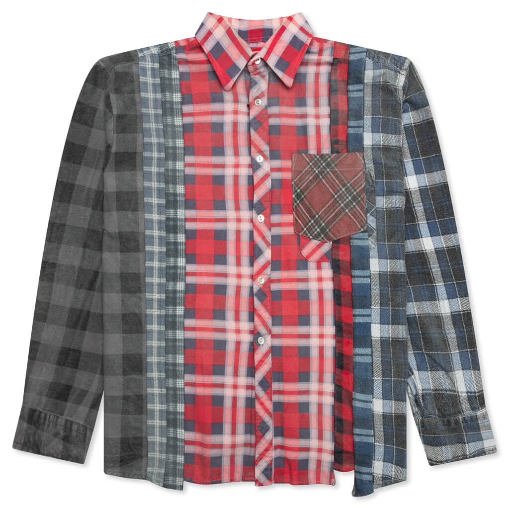Flannel Shirt 7 Cuts Reflection Shirt - Assorted