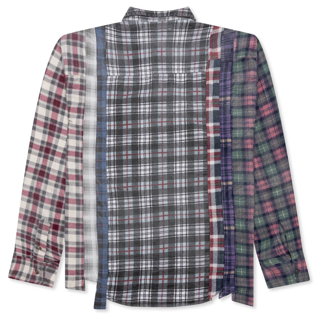 Flannel Shirt 7 Cuts Reflection Shirt - Assorted, , large image number null