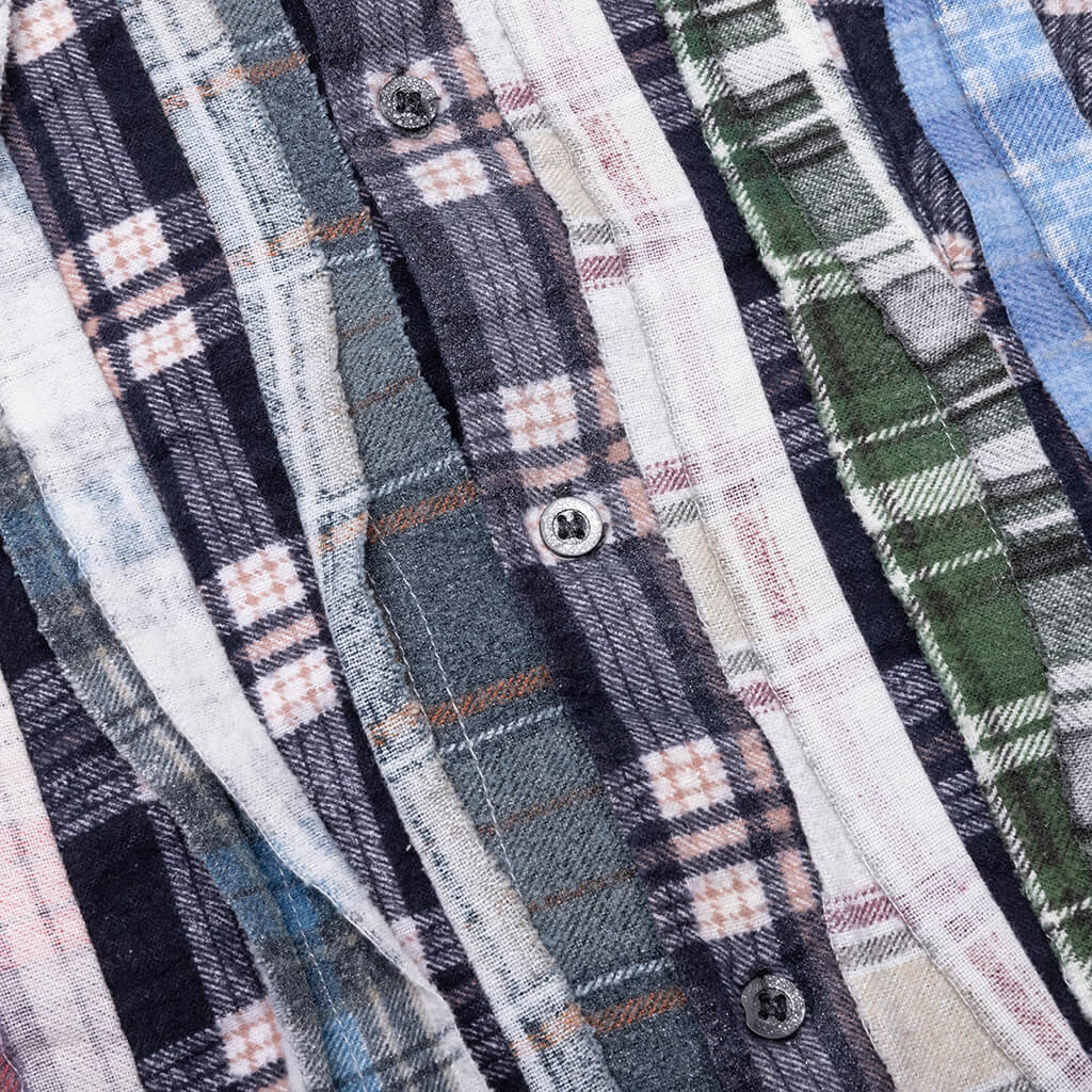 Flannel Shirt Ribbon Reflection Shirt - Assorted, , large image number null