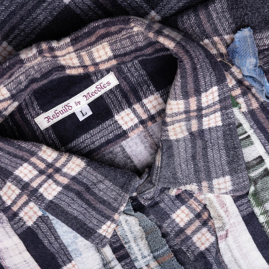 Flannel Shirt Ribbon Reflection Shirt - Assorted, , large image number null