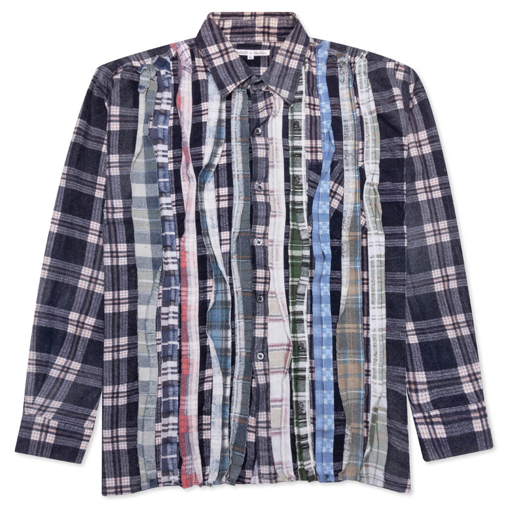 Flannel Shirt Ribbon Reflection Shirt - Assorted