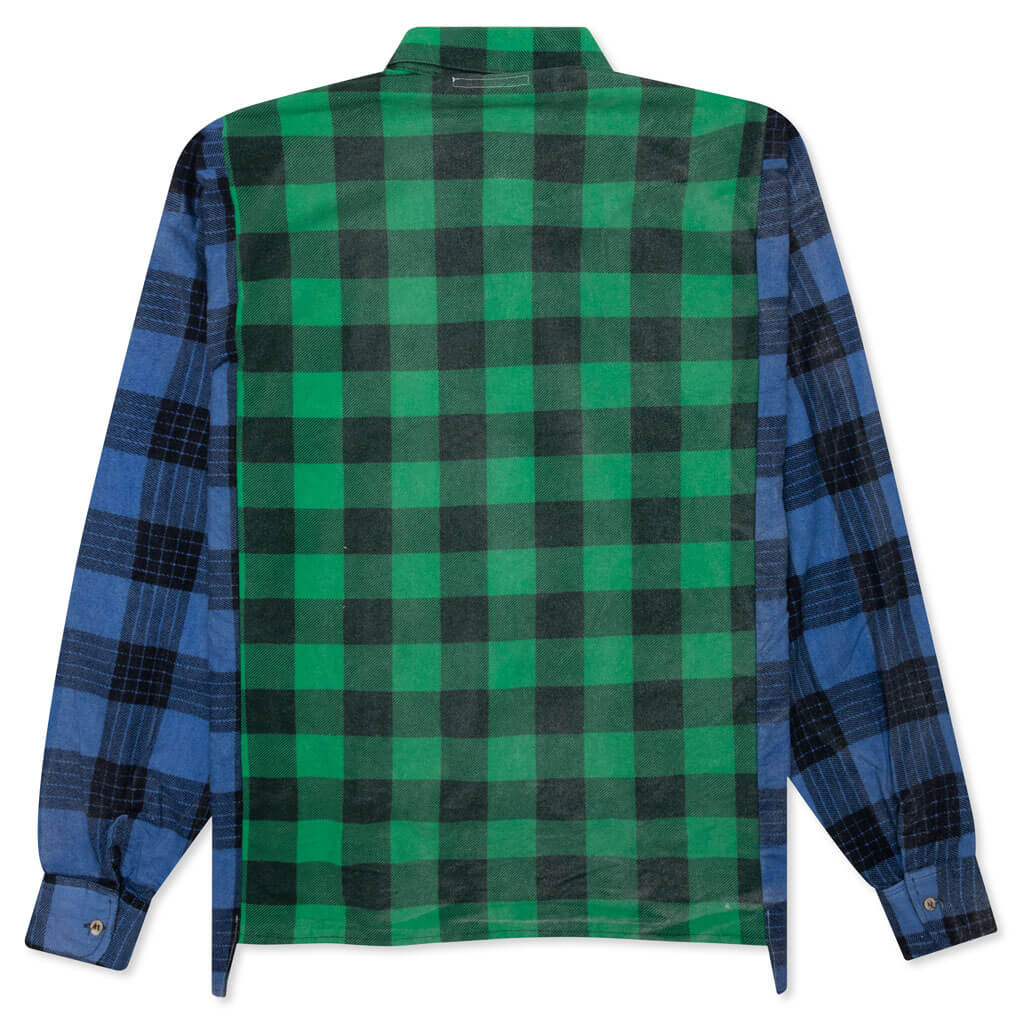 Flannel Shirt Ribbon Wide Reflection Shirt - Assorted