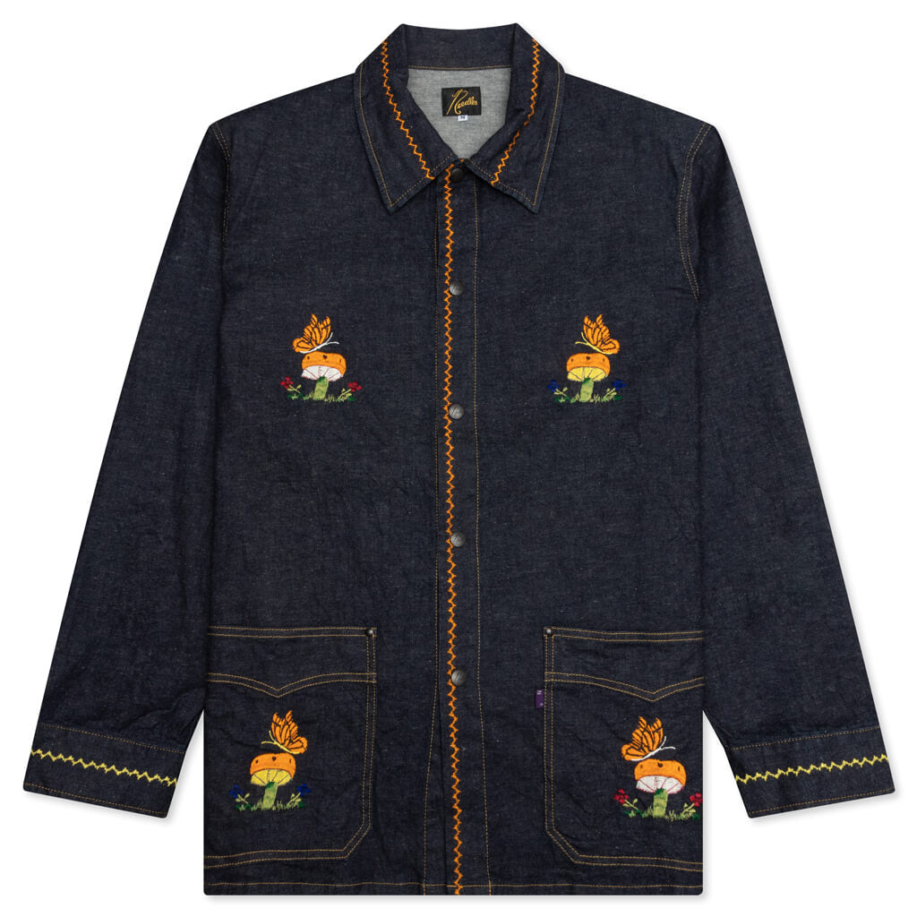 P&M Embroidered Jacket - Indigo