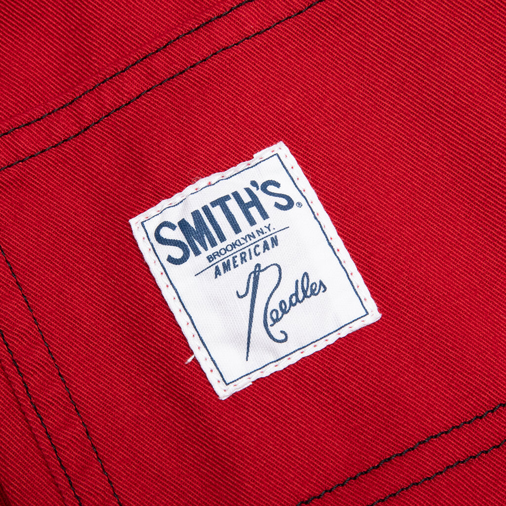 Needles x SMITH'S Cotton Twill Painter Pant - Red, , large image number null