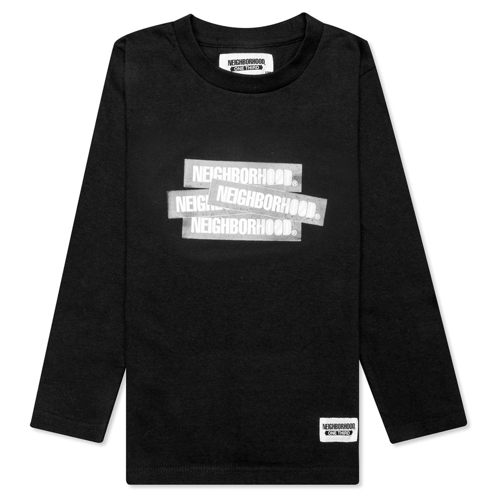 Kid's Decal L/S C-Tee - Black, , large image number null