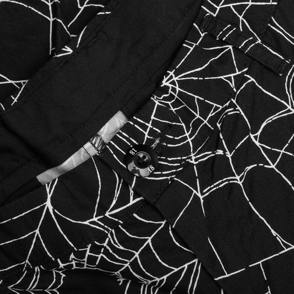 Spiderweb Tuck Pants - Black, , large image number null