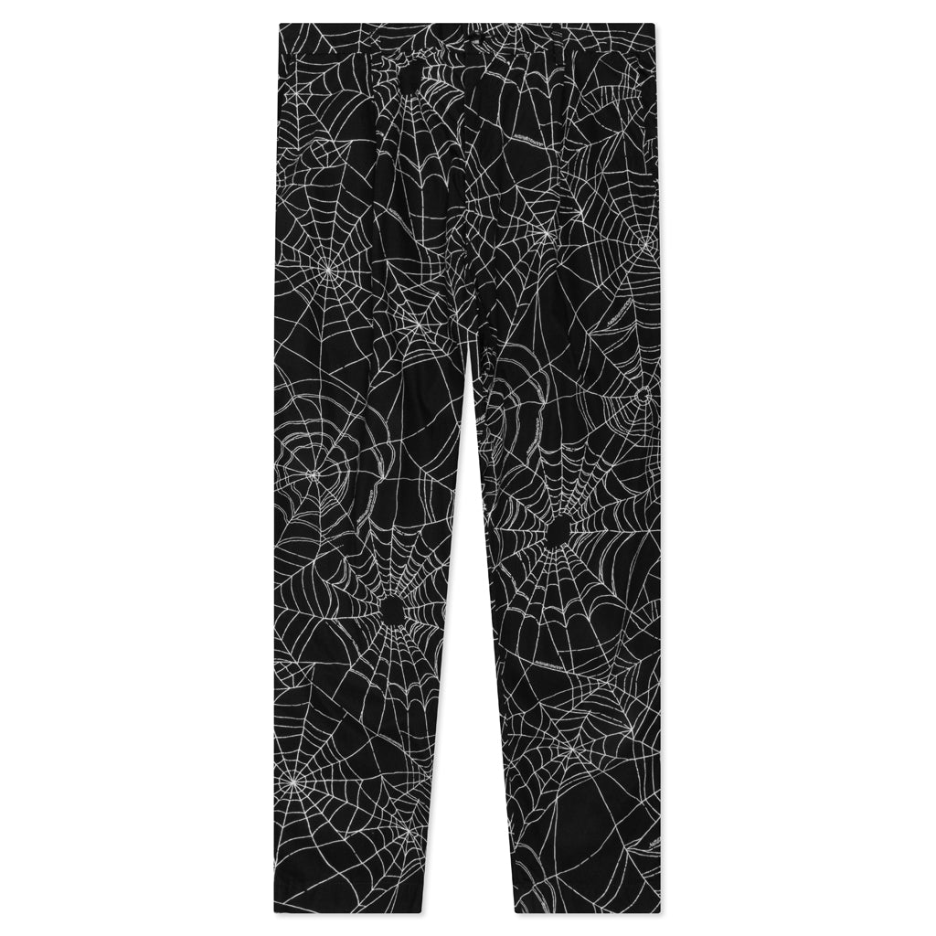 Spiderweb Tuck Pants - Black, , large image number null