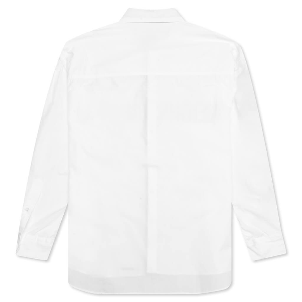 Tie Shirt LS - White/Red