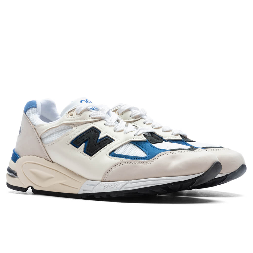 New Balance 990v2 Made in USA - White/Blue, , large image number null