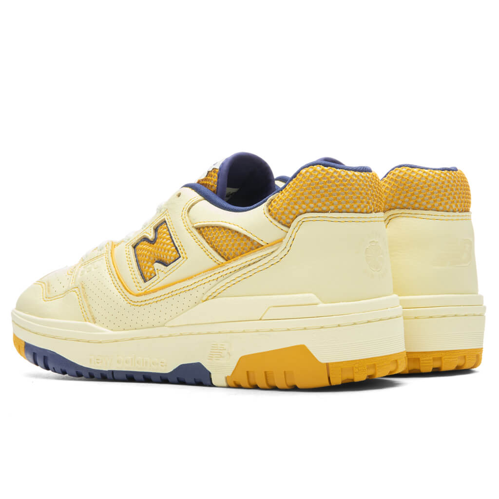 New Balance x Aime Leon Dore P550 Basketball Oxfords - White/Yellow, , large image number null