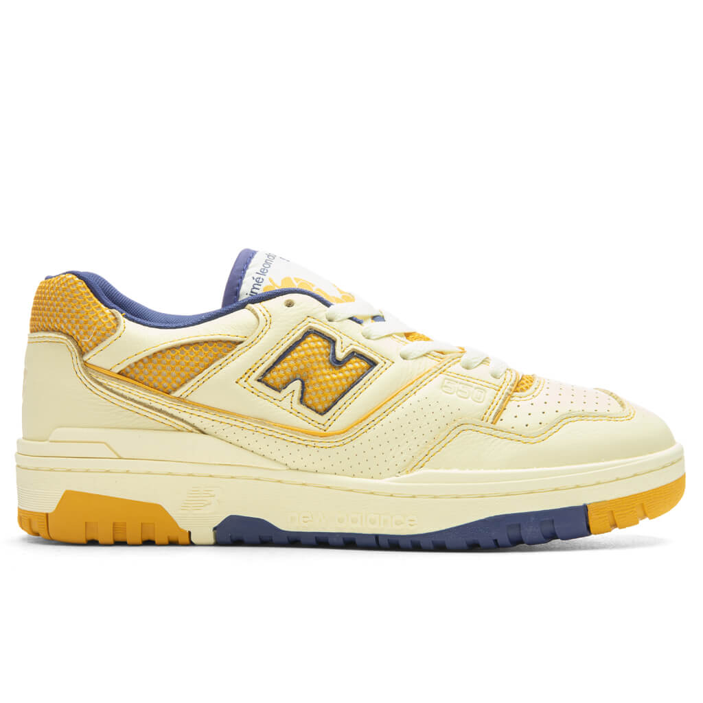 New Balance x Aime Leon Dore P550 Basketball Oxfords - White/Yellow, , large image number null