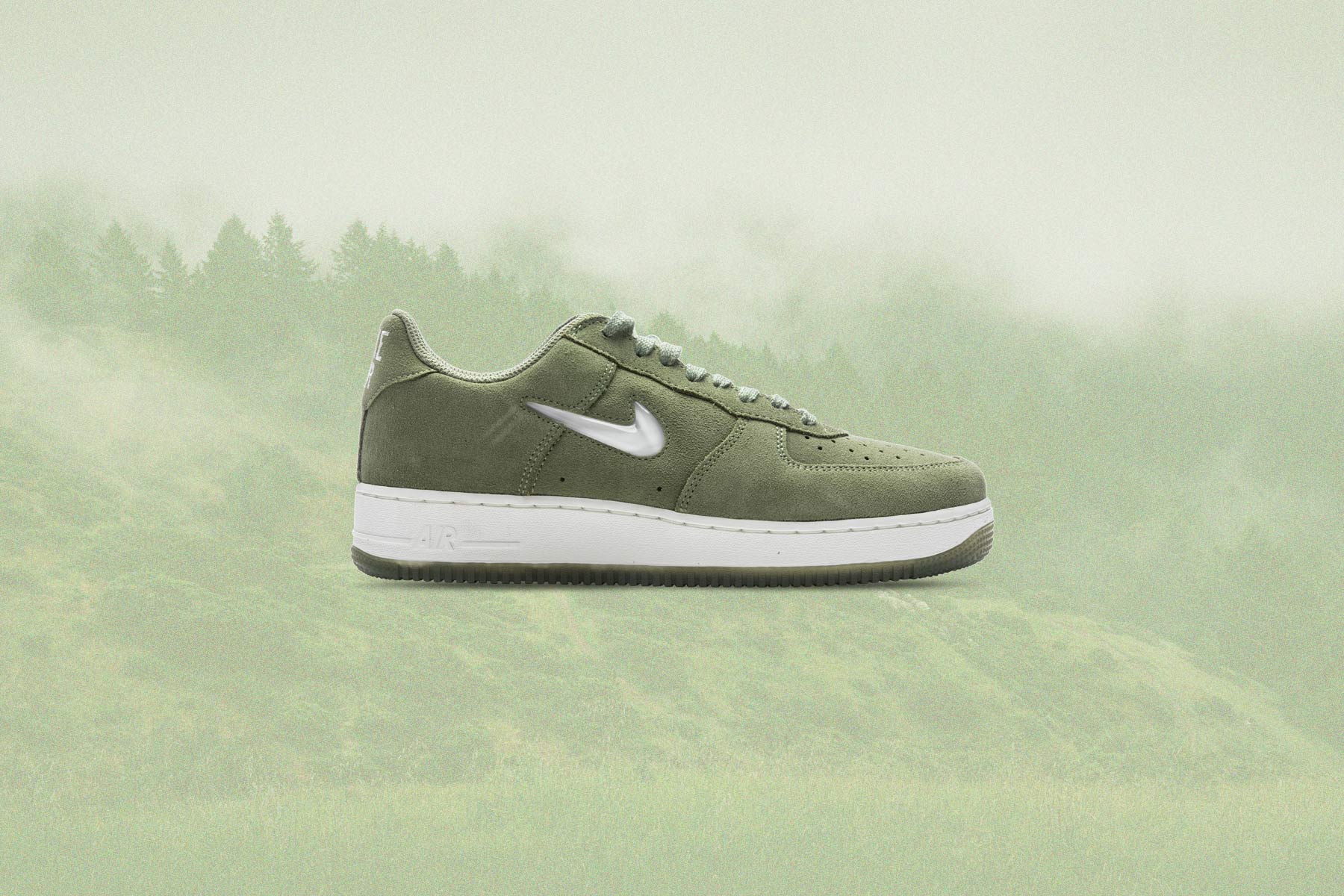 Air Force 1 Low Retro Green Suede - Oil Green/Summit White, , large image number null