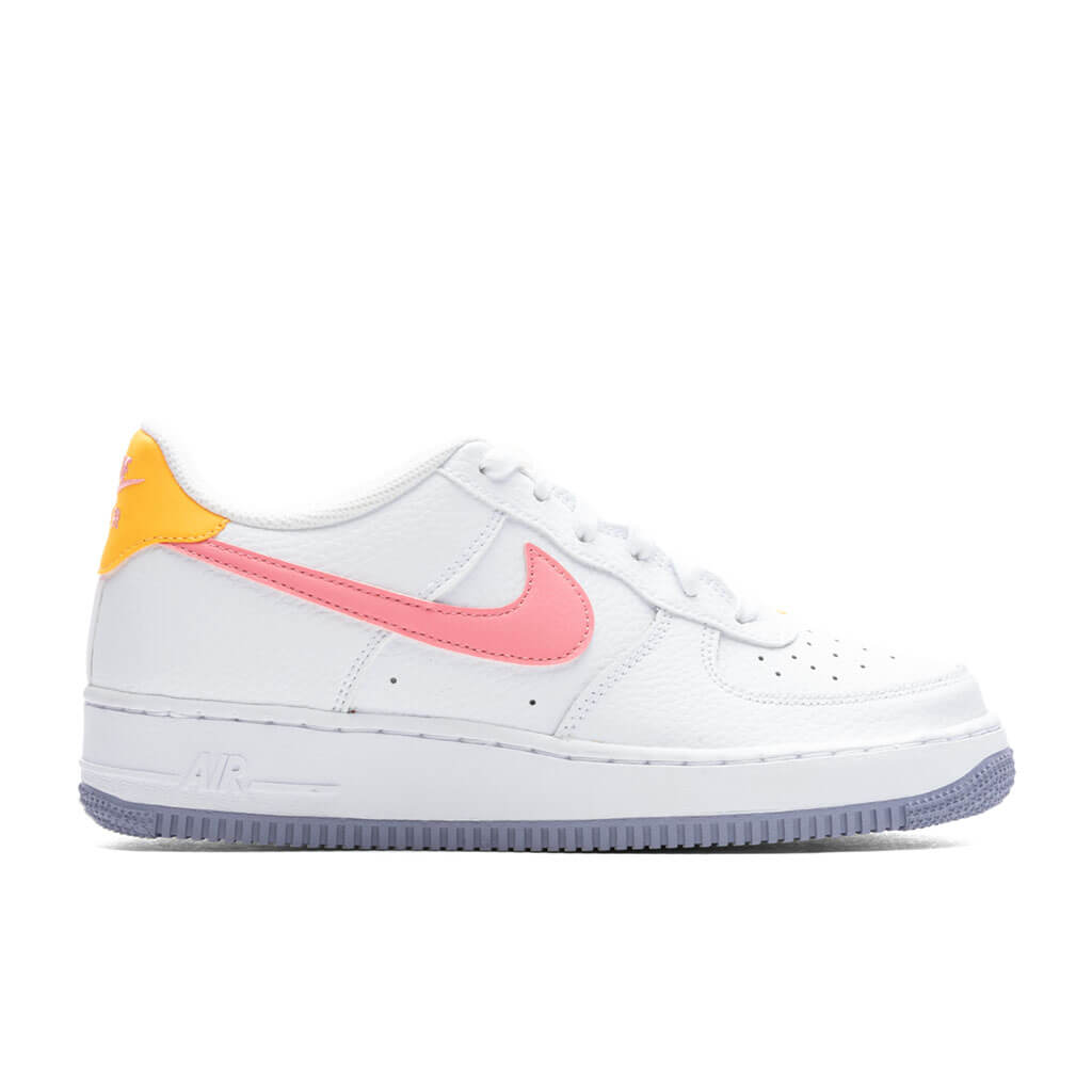 Air Force 1 (GS) - White/Coral Chalk/Laser Orange