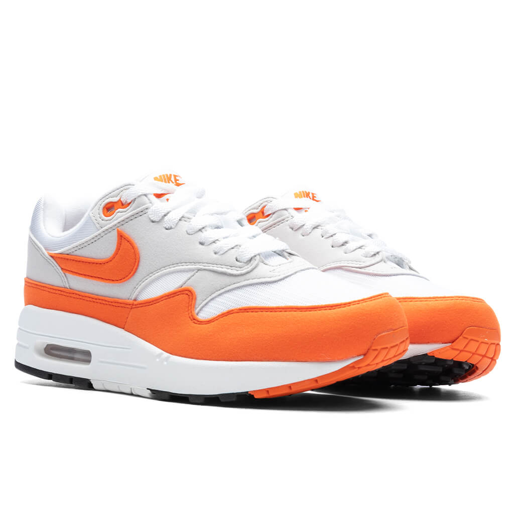 Women's Air Max 1 '87 'Safety Orange' - Neutral Grey/Safety Orange/White