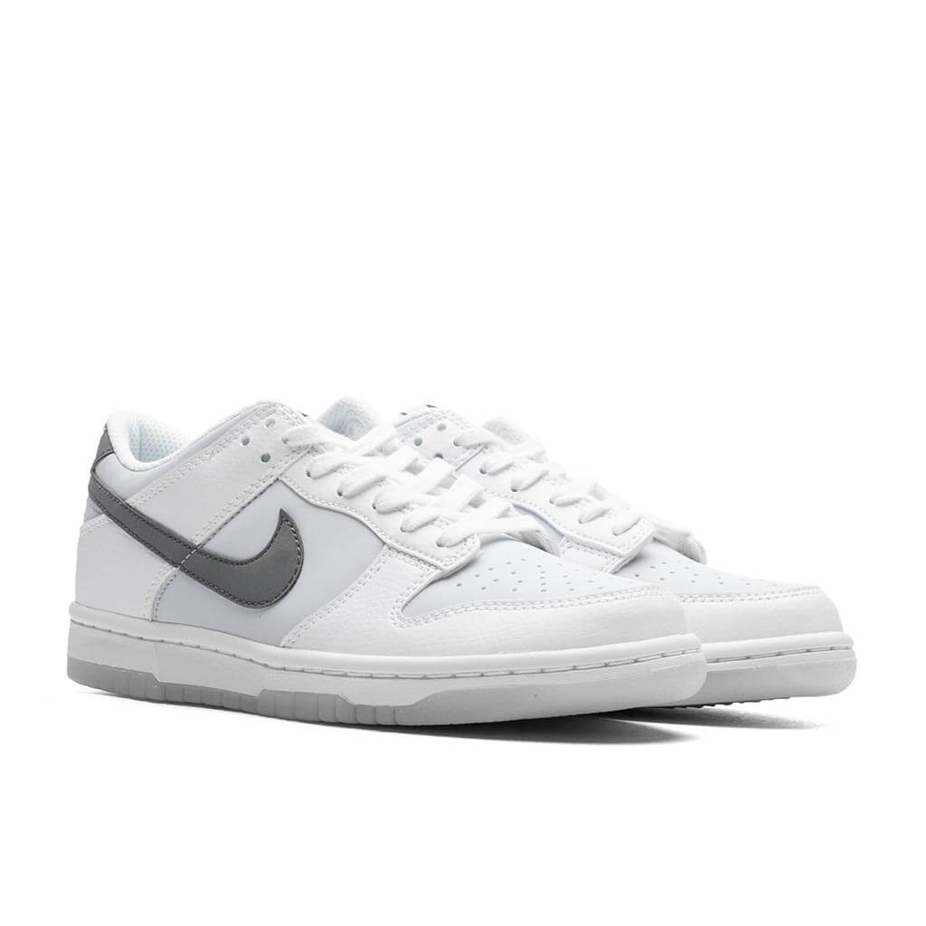 Dunk Low (GS) - White/Smoke Grey/Pure Platinum, , large image number null