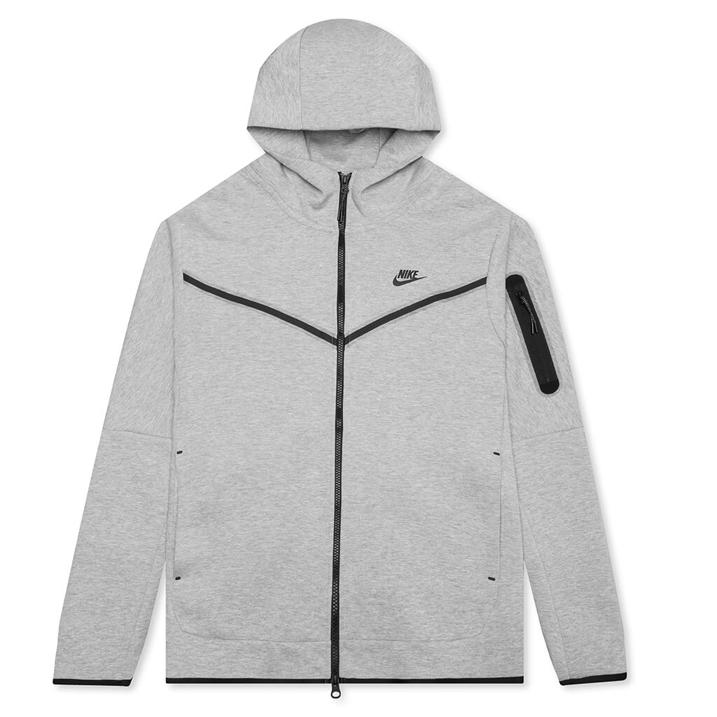 Sportswear Tech Fleece Full Zip Up Hoodie - Dark Grey Heather