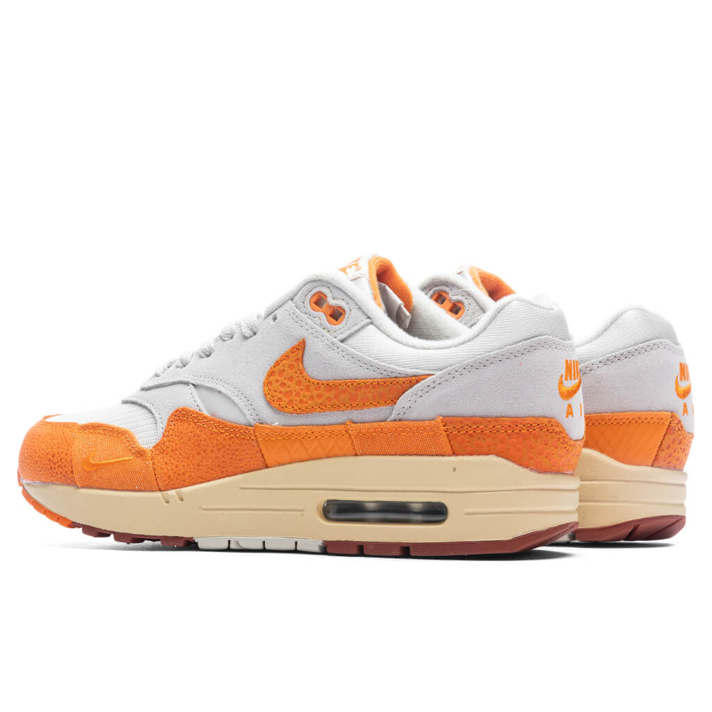 Womens Air Max 1 Magma Orange - Light Bone/Magma Orange/Neutral Grey, , large image number null