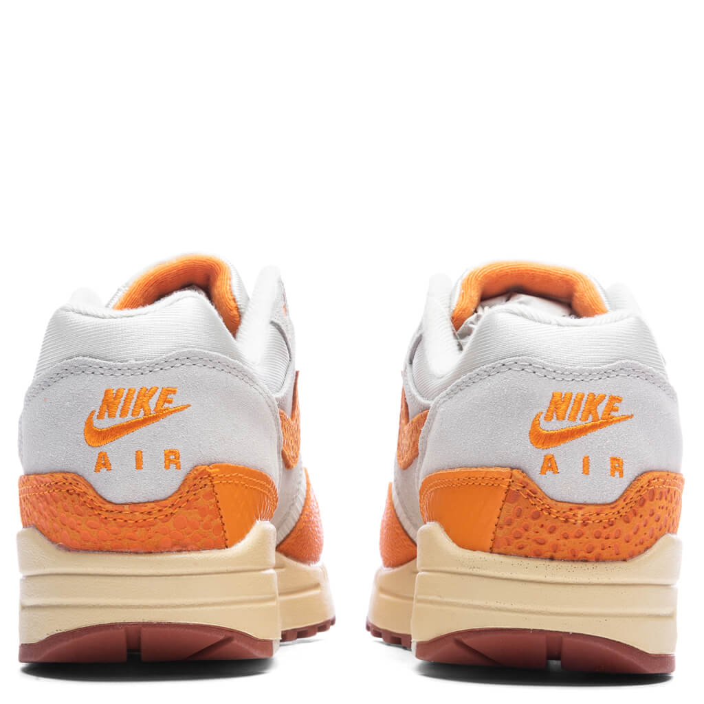 Womens Air Max 1 Magma Orange - Light Bone/Magma Orange/Neutral Grey, , large image number null