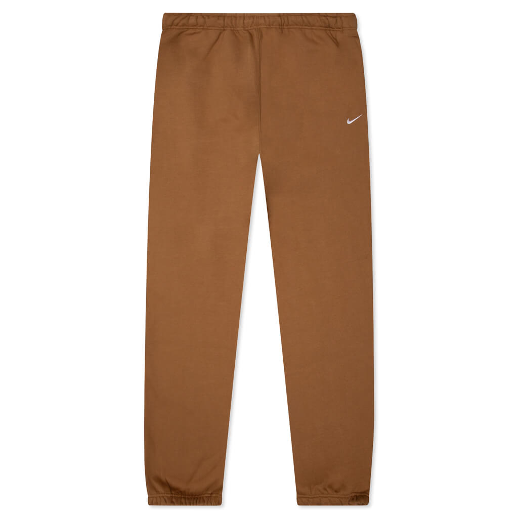 Women's Solo Swoosh Fleece Pants - Ale Brown/White