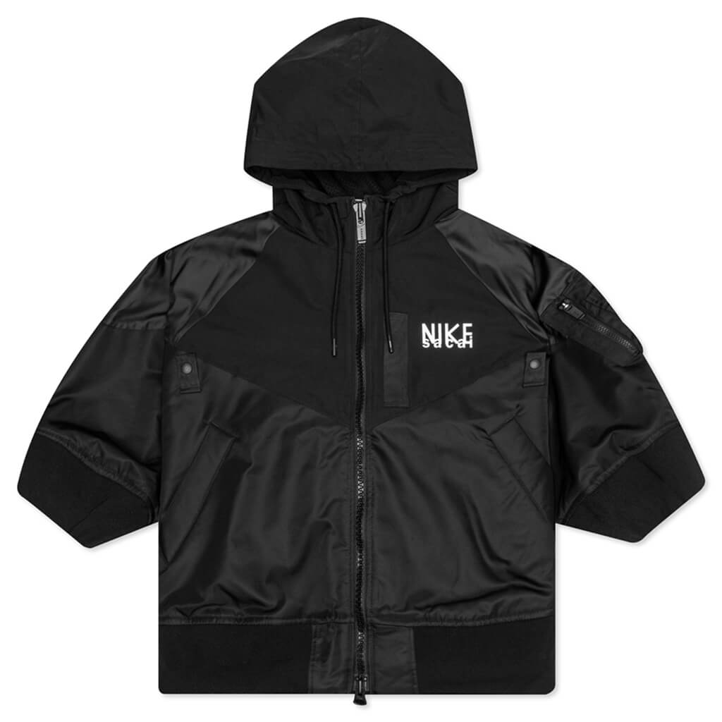 Nike x Sacai Women's NRG Full Zip Hooded Jacket - Black, , large image number null