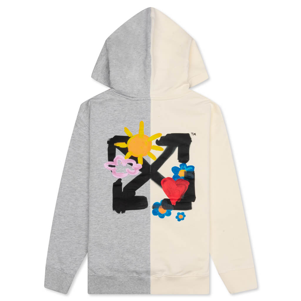 Kids Sun & Peace Hoodie - Off White/Multicolor, , large image number null