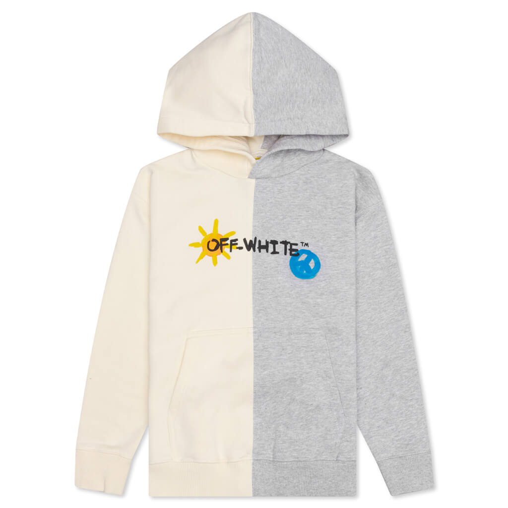 Kids Sun & Peace Hoodie - Off White/Multicolor, , large image number null